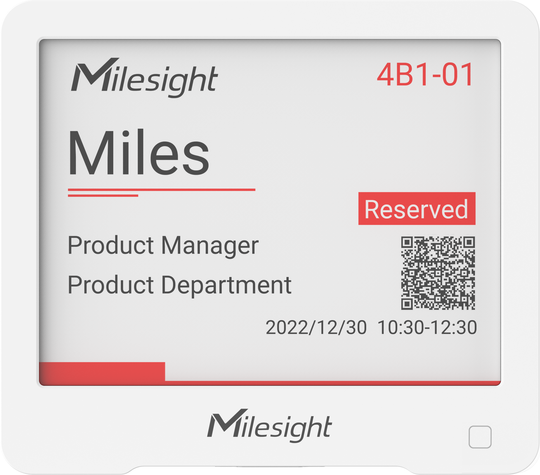 milesight ds3604 iot e ink display front